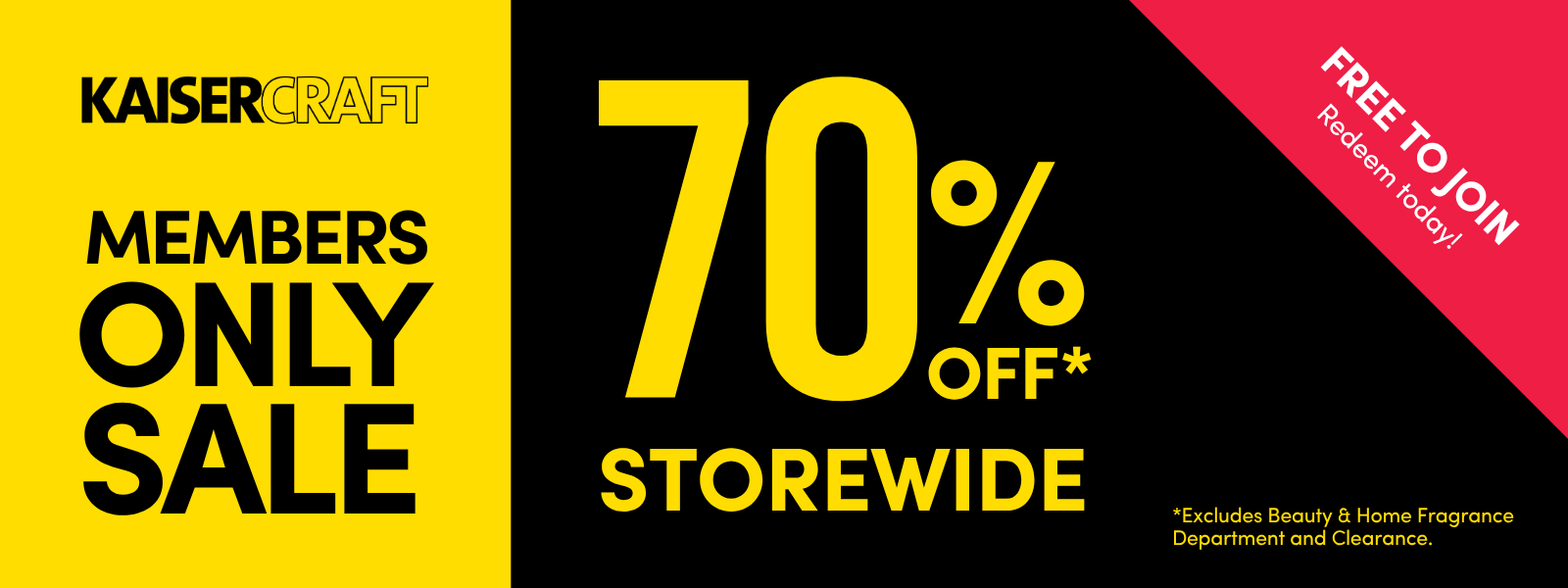 Kaisercraft Members Only Sale On Now!